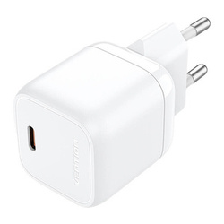 ŁADOWARKA SIECIOWA VENTION FAKW0-EU USB-C GAN (30W) (BIAŁA)