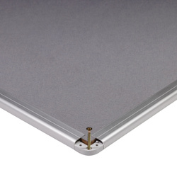 TABLICA TEKSTYLNA 100X200CM MATBOARDS 5408-29K SZARA RAMA ALUMINIOWA