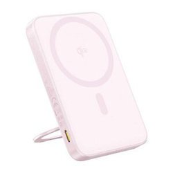 POWERBANK BASEUS ZE STOJAKIEM PICOGO QI2 5000MAH 20W (RÓŻOWY)