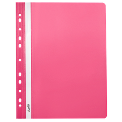 SKOROSZYT Z PERFORACJĄ I PASKIEM DO OPISU A4 BANTEX 400076722 RÓŻOWY PP