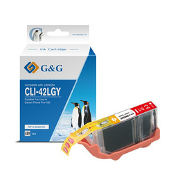 G&G KOMPATYBILNY INK / TUSZ Z CLI-42LGY, LIGHT GREY, NP-C-0042LGY, DLA CANON PIXMA PRO-100