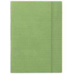 TECZKA Z GUMKĄ A4 DONAU ZIELONA W KRATĘ KARTON 400 G/M²