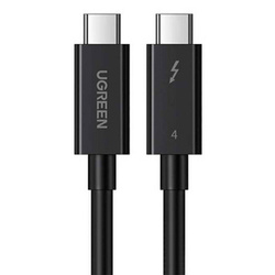KABEL USB-C DO USB-C UGREEN US501, GEN3, 100W, 4K, 0.8M (CZARNY)