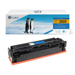 G&G KOMPATYBILNY TONER Z CF541X, CYAN, 2500S, NT-PH203XC, HP 203X, HIGH CAPACITY, DLA HP COLOR LASERJET PRO M254, M280, M281, N