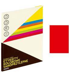ETYKIETY SAMOPRZYLEPNE 210X297MM GRAND 150-1062 CZERWONE 25ARK