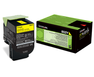 TONER ORYGINALNY LEXMARK 80C20Y0 YELLOW 1000 STRON