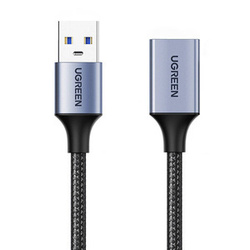 UGREEN  US115 PRZEDŁUŻACZ USB 3.0, MĘSKI USB DO ŻEŃSKI USB, 2M (CZARNY)
