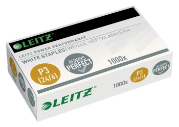 Zszywki LEITZ P3 24/6 55540000 biały 30 kart. 1000szt.