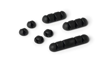 KLIPS NA KABEL SAMOPRZYLEPNY DURABLE CAVOLINE CLIP MIX 504137 GRAFITOWY 7 SZTUK