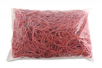 GUMKI RECEPTURKI OFFICE PRODUCTS 60MM 1,5X1,5MM 60% CZERWONE 1KG