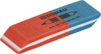GUMKA DO ŚCIERANIA DONAU NIEBIESKO-CZERWONA 57X19X8MM 2SZT