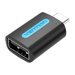 VENTION ADAPTER USB CDTB0, USB-C MĘSKI DO USB 2.0 ŻEŃSKI (CZARNY)