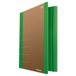 TECZKA Z GUMKĄ A4 DONAU LIFE ZIELONA KARTON 500 G/M²