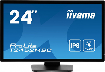 IIYAMA MONITOR 24 CALE T2452MSC-B1AG 10 PKT. POJ,IPS,HDMI,DP,2X1W,7H,2XUSB, 400CD/M2,AG-(ANTI GLARE)