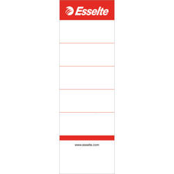 ETYKIETY DO SEGREGATORA 50X158MM ESSELTE 810801 BIAŁY 10SZT