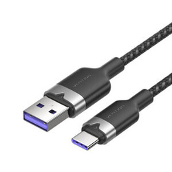 KABEL USB 2.0 A DO USB-C 6A VENTION CTOBH 2M (CZARNY)