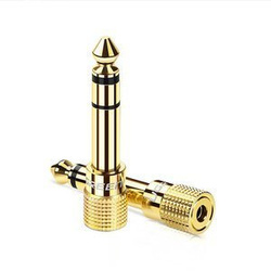 Adapter / przejściówka UGREEN 20503 z 6,5 mm jack na 3,5 mm mini jack  (złota)