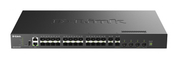 D-Link Przełącznik zarządzalny DXS-3410-32XY/E 10G warstwa 3 stakowalny 24*10GBASE-T + 4*10G SFP+ + 4*25G SFP28 Multi-Gigabit