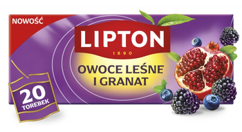 HERBATA OWOCE LEŚNE I GRANAT LIPTON OWOCOWA 20 TOREBEK