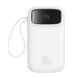 Powerbank Baseus QPow 2 20000mAh 30W 2xUSB-C (biały)