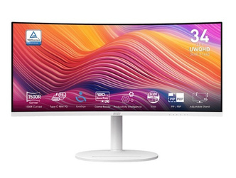 MSI Monitor Modern MD342CQPW 34 cale/LED/UWQHD/Curve/120Hz/Blackk