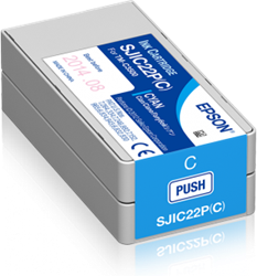 TUSZ ORYGINALNY EPSON SJIC22P C33S020602 CYAN 32,5 ML