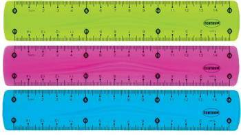 LINIJKA PLASTIKOWA 15CM CENTRUM FLEXIBLE 86638