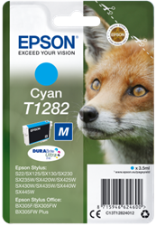 TUSZ ORYGINALNY EPSON T1282 C13T12824012 CYAN 3,5 ML