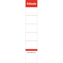 ETYKIETY DO SEGREGATORA 30X158MM ESSELTE 810811 BIAŁY 10SZT