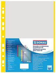 KOSZULKI KRYSTALICZNE A4 DONAU ŻÓŁTY BRZEG PP 40MIC 100SZT