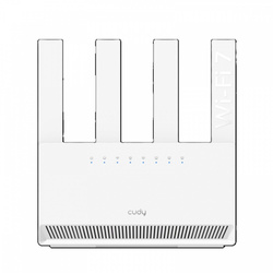CUDY ROUTER WR3600 BE3600 GIGABIT DUAL BAND WI-FI 7 ROUTER             4 X 10/100/1000MBPS PORTS, 4 X 5DBI FIXED ANTENNAS, WIFI ROUTER/AP/ REPEATER/ W