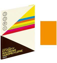 ETYKIETY SAMOPRZYLEPNE 210X297MM GRAND 150-1066 POMARAŃCZOWE 25ARK