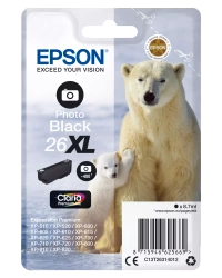 TUSZ ORYGINALNY EPSON T2631 C13T26314012 PHOTO CZARNY 8,7 ML