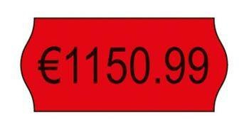 ETYKIETY SAMOPRZYLEPNE 12X26MM DO METKOWNIC AVERY ZWECKFORM RPLP1226 CZERWONE 15000 SZT