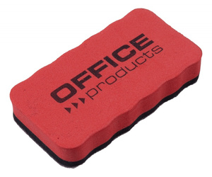 GĄBKA DO TABLIC MAGNETYCZNA 110X57X20MM OFFICE PRODUCTS CZERWONA