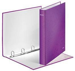 Segregator A4 laminowany LEITZ WOW 40mm 42420062 fioletowy
