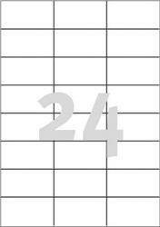 ETYKIETY SAMOPRZYLEPNE 70X37MM UNIWERSALNE AVERY ZWECKFORM TRWAŁE 3474 BIAŁE 100ARK*24SZT