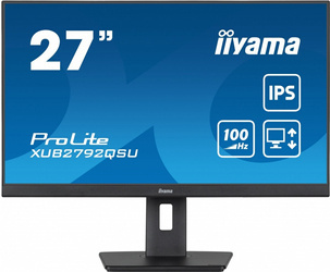IIYAMA MONITOR PROLITE XUB2792QSU-B6 27 CALI IPS,QHD,HAS(150MM),100HZ,4XUSB3.2,SLIM
