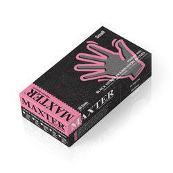 RĘKAWICE NITRYLOWE BEZPUDROWE MAXTER L CZARNE 100SZT