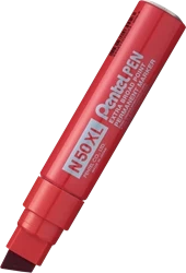 MARKER PERMANENTNY PENTEL N50XL-B CZERWONY ŚCIĘTA 15.4MM