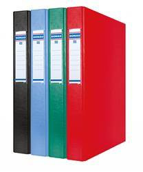 SEGREGATOR A4 PP DONAU RINGOWY 4R/25MM ZIELONY
