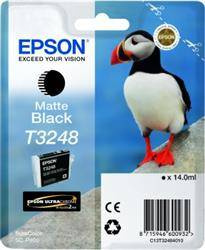 TUSZ ORYGINALNY EPSON T3248 C13T32484010 MATTE CZARNY 14 ML