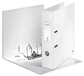 SEGREGATOR A4 LEITZ WOW 80MM 10050001 BIAŁA PERŁA