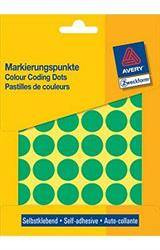 ETYKIETY SAMOPRZYLEPNE 18MM KÓŁKA DO ZAZNACZANIA AVERY ZWECKFORM 3376 ZIELONE 1056 SZT