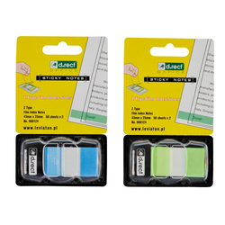ZAKŁADKI INDEKSUJĄCE PET Z-TYPE 43X25MM 1X50SZT