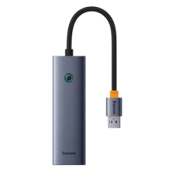 HUB 4W1 BASEUS ULTRAJOY  USB-A DO 4XUSB 3.0 (SZARY)