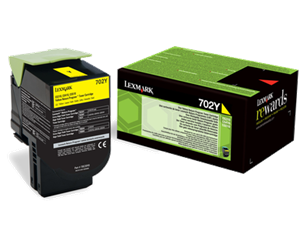 TONER ORYGINALNY LEXMARK 70C20Y0 YELLOW 1000 STRON