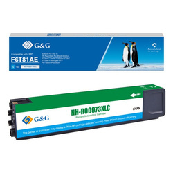 G&G KOMPATYBILNY INK / TUSZ Z F6T81AE, CYAN, 7000S, NH-R00973XLC, DLA HP PAGEWIDE PRO 452, PRO 477