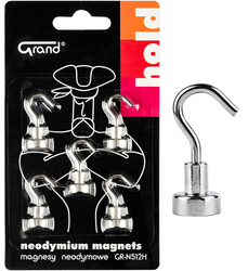 MAGNESY 12MM GRAND GR-N512H NEODYMOWE Z HACZYKIEM 130-1966 5SZT