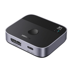 Przełącznik UGREEN AW701 2w1 DisplayPort+USB-C 8K